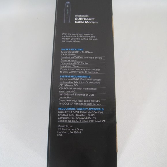 Motorola SURFboard SB5101U (567005-005-00) 38.91 Mbps Cable Modem - Picture 2 of 11